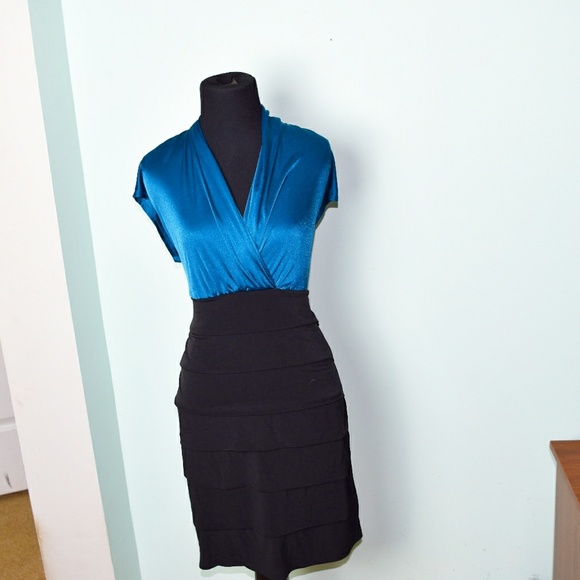 Dresses & Skirts - Stunning Royal Blue and Black Dress
